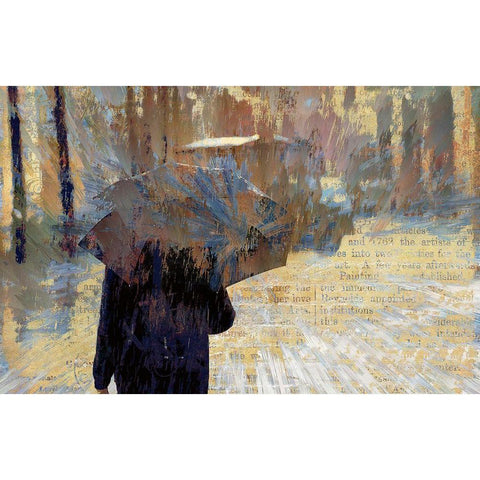 Hard Rain Is Gonna Fall Gold Ornate Wood Framed Art Print with Double Matting by Bolokofsky, Ronald