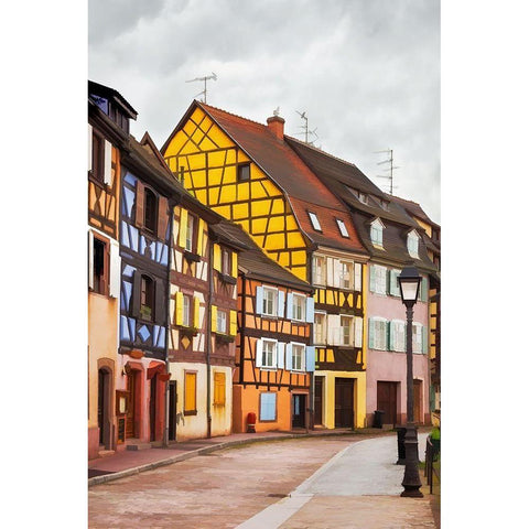 Narrow Streets of Colmar III Gold Ornate Wood Framed Art Print with Double Matting by Bolokofsky, Ronald