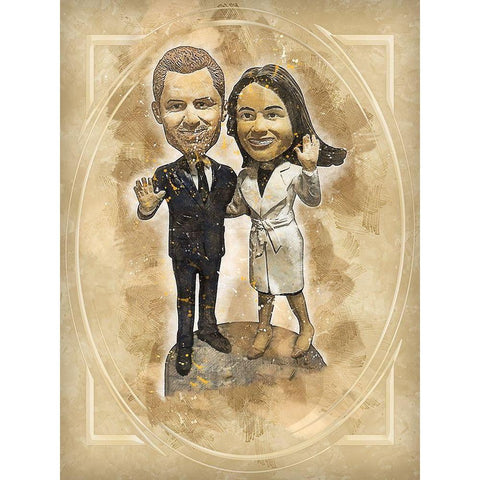 Royal Wedding White Modern Wood Framed Art Print by Bolokofsky, Ronald