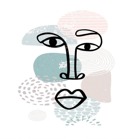 Mid Century Smile 90 Gold Ornate Wood Framed Art Print with Double Matting by Bolokofsky, Ronald