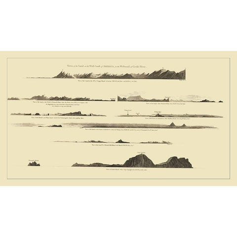 Alaska Alaska - Nicol 1785 Black Modern Wood Framed Art Print by Nicol