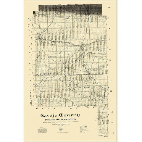 Navajo Arizona Landowner - Morrow 1918 Gold Ornate Wood Framed Art Print with Double Matting by Morrow