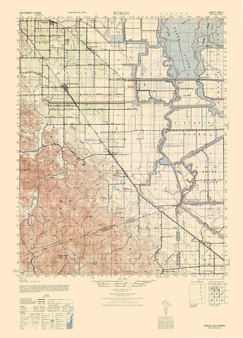 Byron Sheet - US Army  1943 White Modern Wood Framed Art Print with Double Matting by US Army
