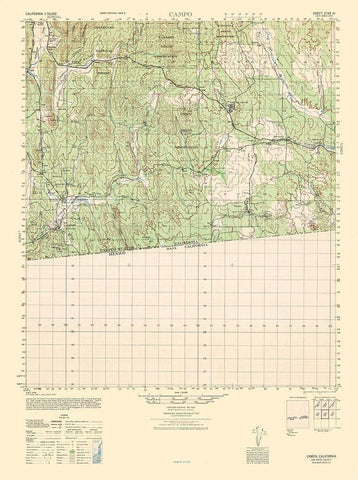 Campo Sheet - US Army  1942 White Modern Wood Framed Art Print with Double Matting by US Army