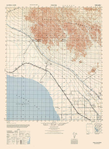 Frink Sheet - US Army 1944 White Modern Wood Framed Art Print with Double Matting by US Army