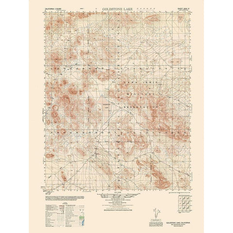 Goldstone Sheet - US Army 1948 White Modern Wood Framed Art Print by US Army