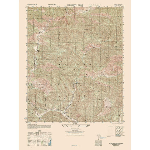 Hildreth Peak Sheet - US Army 1942 White Modern Wood Framed Art Print by US Army