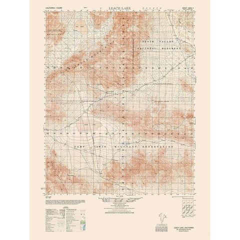 Leach Lake Sheet - US Army 1948 White Modern Wood Framed Art Print by US Army