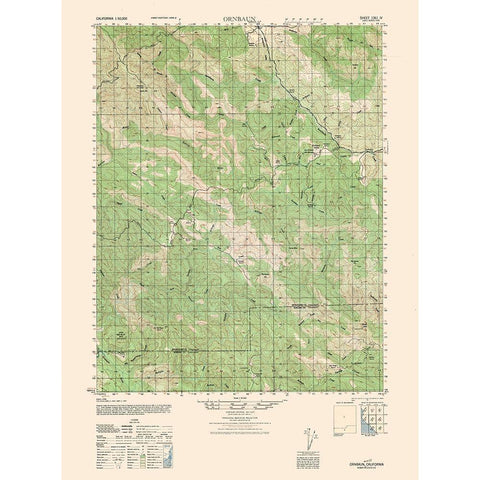 Ornbaun Sheet - US Army 1944 Gold Ornate Wood Framed Art Print with Double Matting by US Army