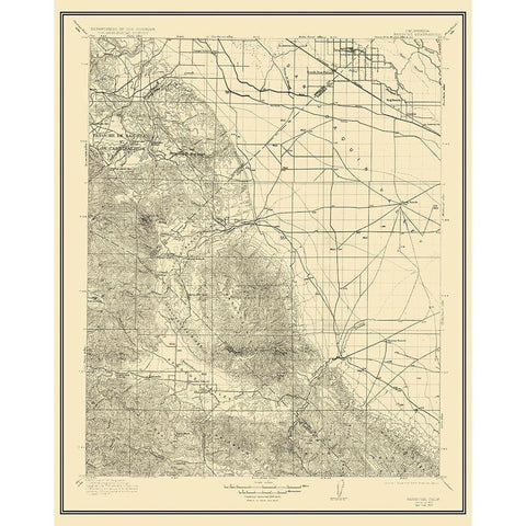 Panoche California Quad - USGS 1913 White Modern Wood Framed Art Print by USGS