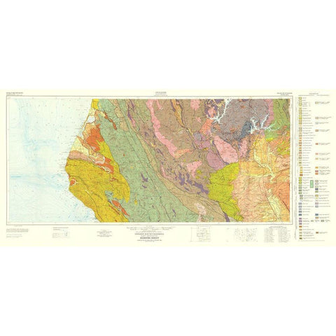 Redding Sheet California Mines- Strand 1957 Black Modern Wood Framed Art Print by Strand