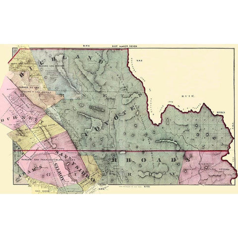Santa Clara  South Central California - Thomas Black Modern Wood Framed Art Print by Thomas