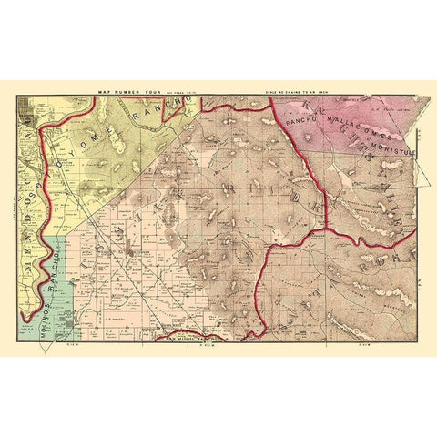 Sonoma East Central California Landowner Black Modern Wood Framed Art Print by Thompson