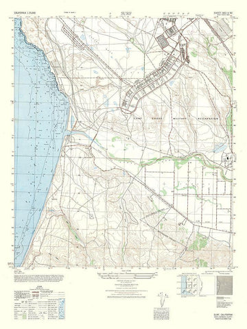 Surf Sheet - US Army 1947 White Modern Wood Framed Art Print with Double Matting by US Army