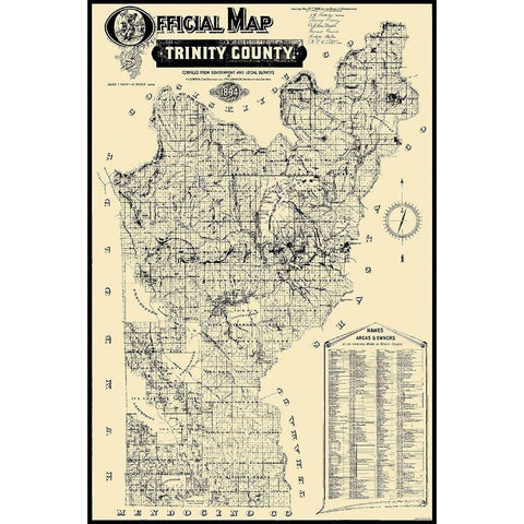 Trinity California - Lowden 1894 White Modern Wood Framed Art Print by Lowden