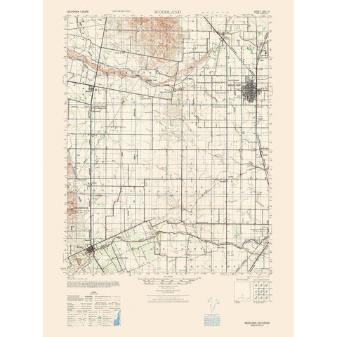 Woodland Sheet - US Army 1942 Black Modern Wood Framed Art Print with Double Matting by US Army