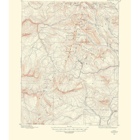 Anthracite Colorado Sheet - USGS 1956 White Modern Wood Framed Art Print by USGS