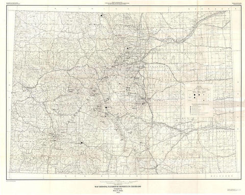 Fluorspar Deposits in Colorado - Brady 1975 White Modern Wood Framed Art Print with Double Matting by Brady