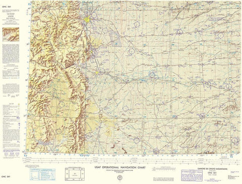 Sangre De Cristo Mountains Colorado Sheet Black Ornate Wood Framed Art Print with Double Matting by USAF