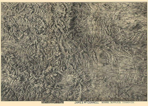 Colorado Colorado Sheet - McConnell 1894 White Modern Wood Framed Art Print with Double Matting by McConnell