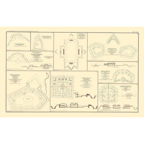 Defenses Of Chattanooga and Nashville Tennessee Black Modern Wood Framed Art Print by Bien