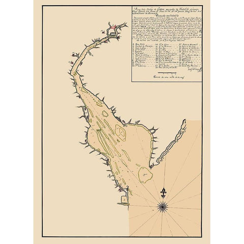 Delaware Bay - Del Campo 1780 White Modern Wood Framed Art Print by Del Campo