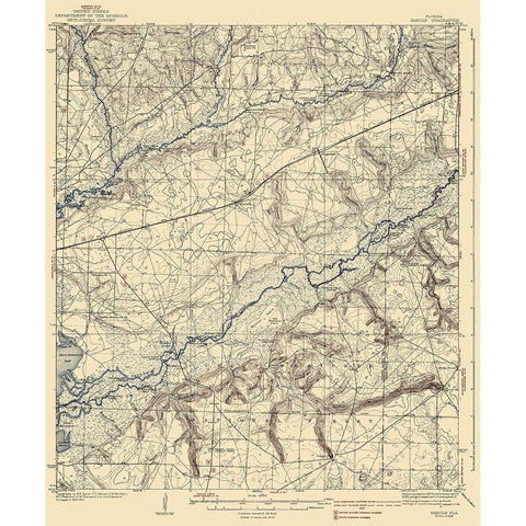 Harold Florida Quad - USGS 1938 White Modern Wood Framed Art Print by USGS