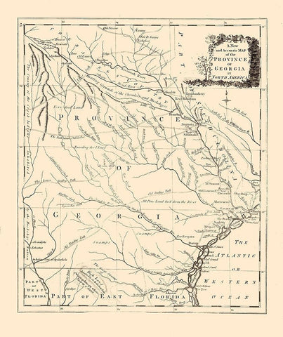 Georgia - Universal 1779  White Modern Wood Framed Art Print with Double Matting by Universal Magazine