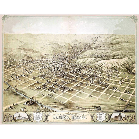 Council Bluffs Iowa - Ruger 1868 Black Modern Wood Framed Art Print by Ruger