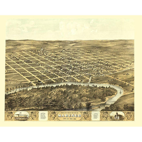 Marengo Iowa - Ruger 1868 Black Modern Wood Framed Art Print by Ruger