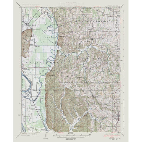 Illinois Missouri Alto Pass Quad - USGS 1922 White Modern Wood Framed Art Print by USGS