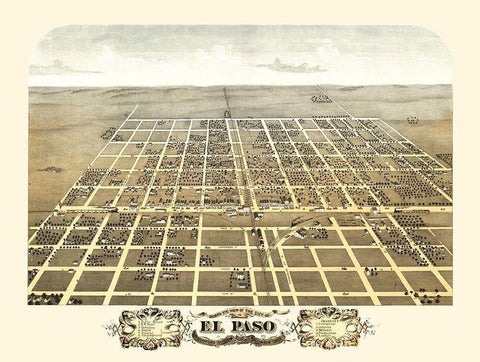 El Paso Illinois - Ruger 1869 Black Ornate Wood Framed Art Print with Double Matting by Ruger