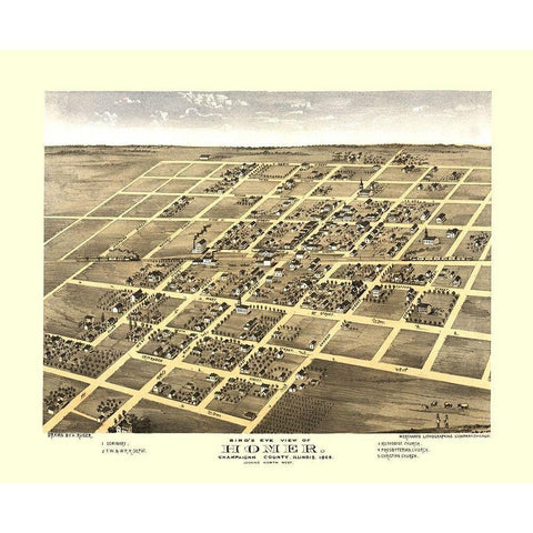 Homer Illinois - Ruger 1869 Black Modern Wood Framed Art Print by Ruger