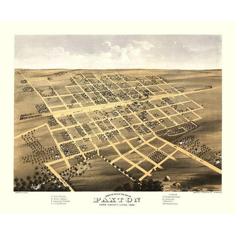 Paxton Illinois - Ruger 1869 Black Modern Wood Framed Art Print by Ruger