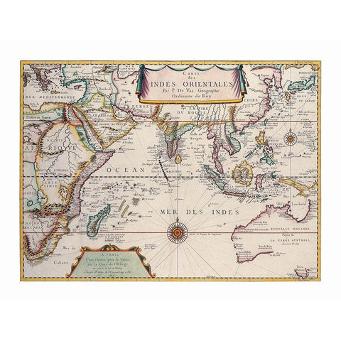 Asia - Val 1677 White Modern Wood Framed Art Print by Val