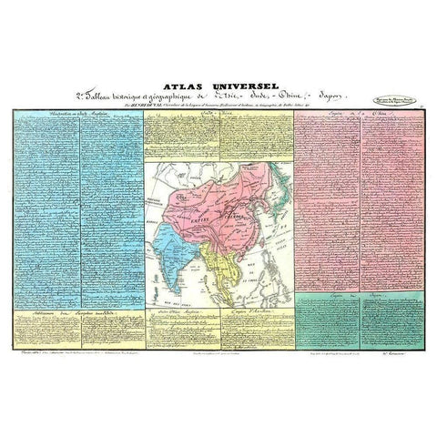 Chinese Empire - Duval 1834 Black Modern Wood Framed Art Print by Duval