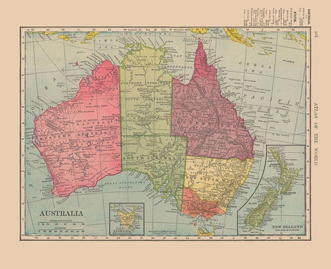 Australia - Hammond 1910 White Modern Wood Framed Art Print with Double Matting by Hammond