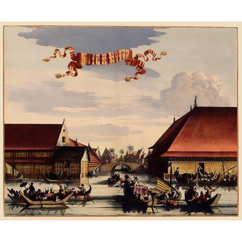 Asia Slaughter House Indonesia Picture Black Modern Wood Framed Art Print by Nieuhoff