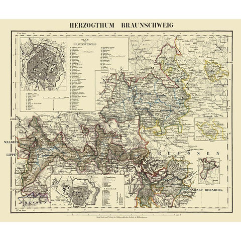 Braunschweig Wolfenbuttel Regions Germany White Modern Wood Framed Art Print by Gotthard