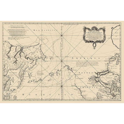 Canada Northern United States Black Modern Wood Framed Art Print with Double Matting by Societe Royale De Loudres