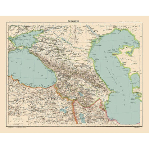 Russia - Schrader 1908 White Modern Wood Framed Art Print by Schrader