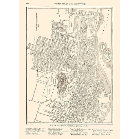 Quebec Canada - Reynold 1921 Black Modern Wood Framed Art Print with Double Matting by Reynold