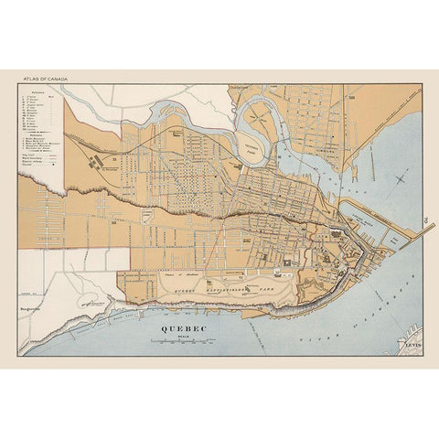 Quebec Canada - Chalifour 1915 Black Modern Wood Framed Art Print by Chalifour