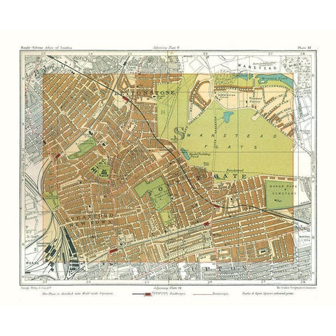 Wanstead Flats London England - Philip 1904 Black Modern Wood Framed Art Print by Philip