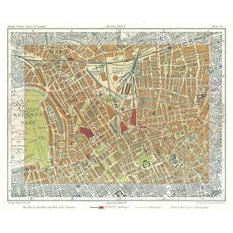 Islington London England - Philip 1904 White Modern Wood Framed Art Print by Philip