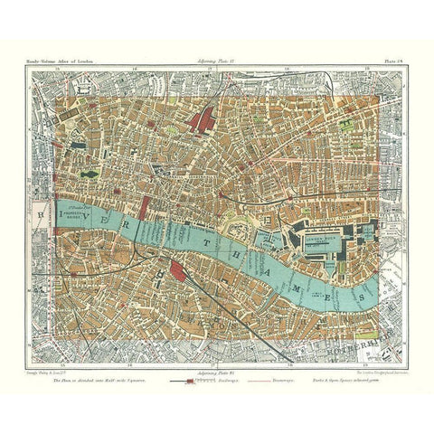 Tower of London England - Philip 1904 Gold Ornate Wood Framed Art Print with Double Matting by Philip