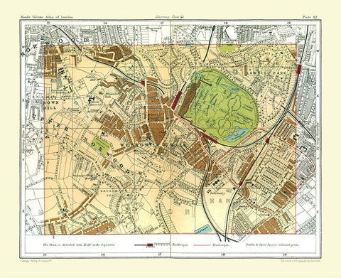 Crystal Palace London England - Philip 1904 White Modern Wood Framed Art Print with Double Matting by Philip