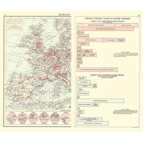 European Industry United Kingdom Trade Black Modern Wood Framed Art Print by Newnes