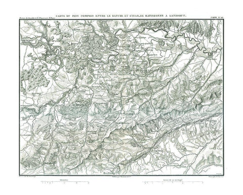 Europe Germany - Thiers 1866 White Modern Wood Framed Art Print with Double Matting by Thiers