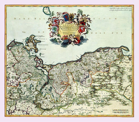 Europe Pomerania Poland Baltic Sea - Danckerts Black Ornate Wood Framed Art Print with Double Matting by Danckerts